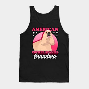 American Cocker Spaniel Grandma Tank Top